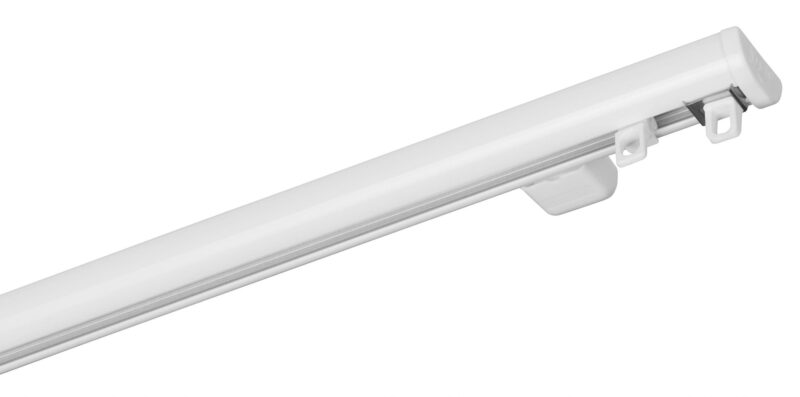 Szyna aluminiowa pojedyncza kompletna biała ZD-150 Oczko - obrazek 4