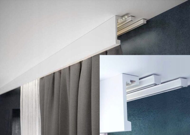 Szyna aluminiowa pojedyncza kompletna czarna ZS-300 Oczko - obrazek 13