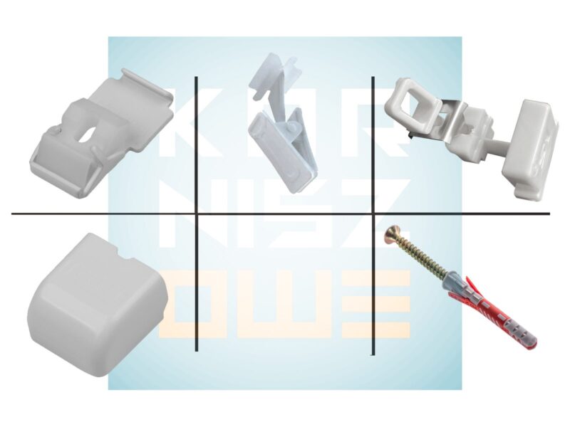 Zestaw akcesoriów do karnisza sufitowego ZS z żabkami