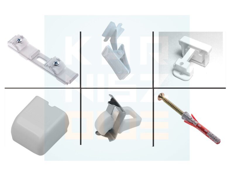 Akcesoria do karnisza sufitowego Creativa ZS2 z żabką – zestaw montażowy