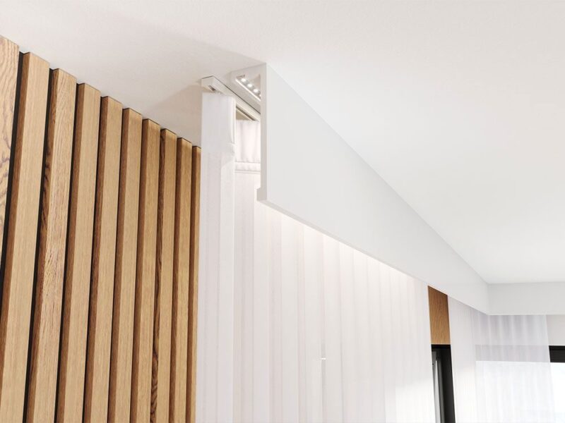 Szyna aluminiowa pojedyncza kompletna biała CHI-200A - obrazek 7