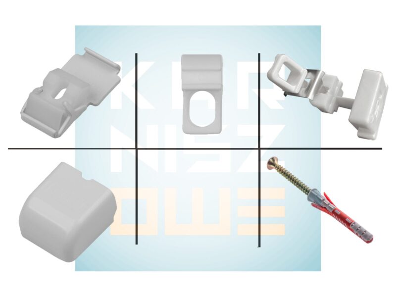 Zestaw akcesoriów do karnisza sufitowego ZS z oczkami