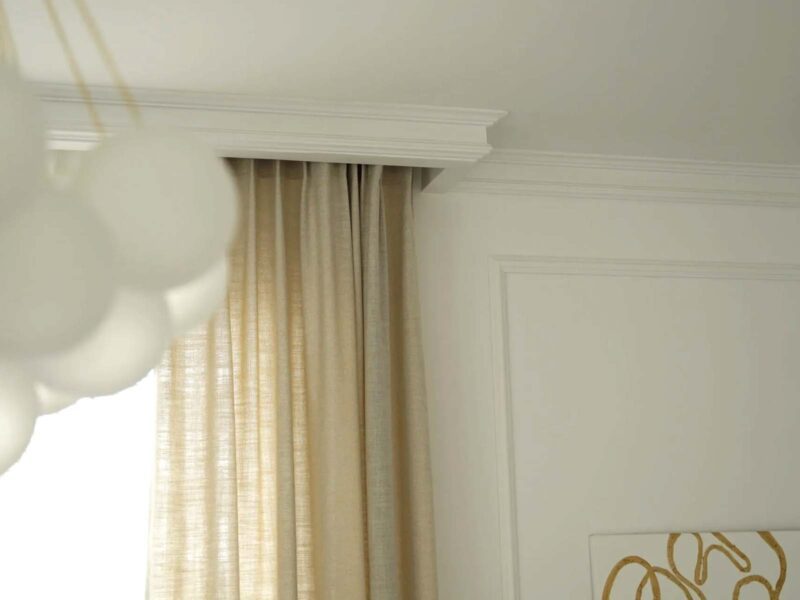 Maskownica karnisza Mardom Decor MD137 LightGuard LED we wnętrzu mieszkania