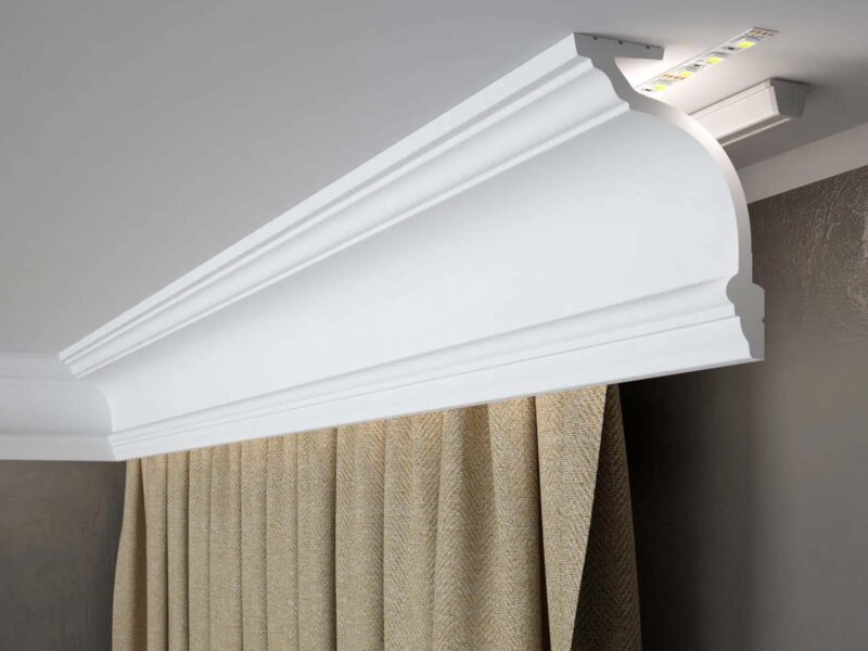 Maskownica karnisza Mardom Decor MD156 LightGuard LED z zasłoną we wnętrzu