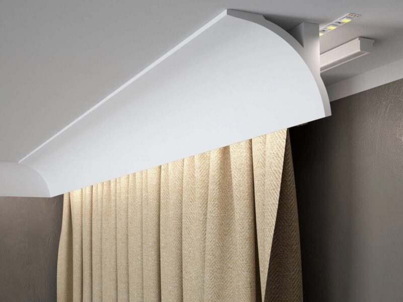 Osłona karnisza Mardom Decor QL011 LightGuard LED z zasłoną