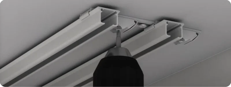 Szyna aluminiowa podwójna czarna ZD2-300 Żabka - obrazek 9