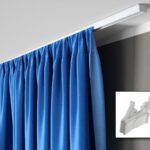 Szyna aluminiowa pojedyncza kompletna biała S-100 z żabkami