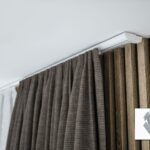 Szyna aluminiowa pojedyncza kompletna biała ZD-150 żabka