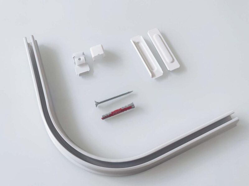 Łuk 90' do szyn karniszowych Mardom Decor + akcesoria