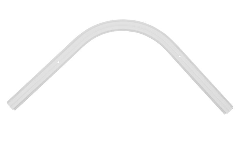 Szyna karniszowa podtynkowa aluminiowa kompletna biała PS-100 Żabka - obrazek 14