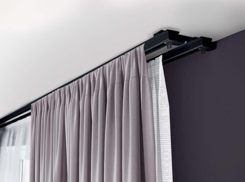 Szyna aluminiowa podwójna kompletna czarna ZS2-200 Żabka - obrazek 3