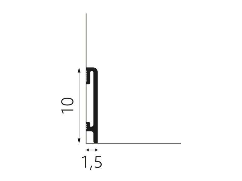 Listwa Przypodłogowa 10cm Durofit PF0100K KASZMIR - obrazek 3