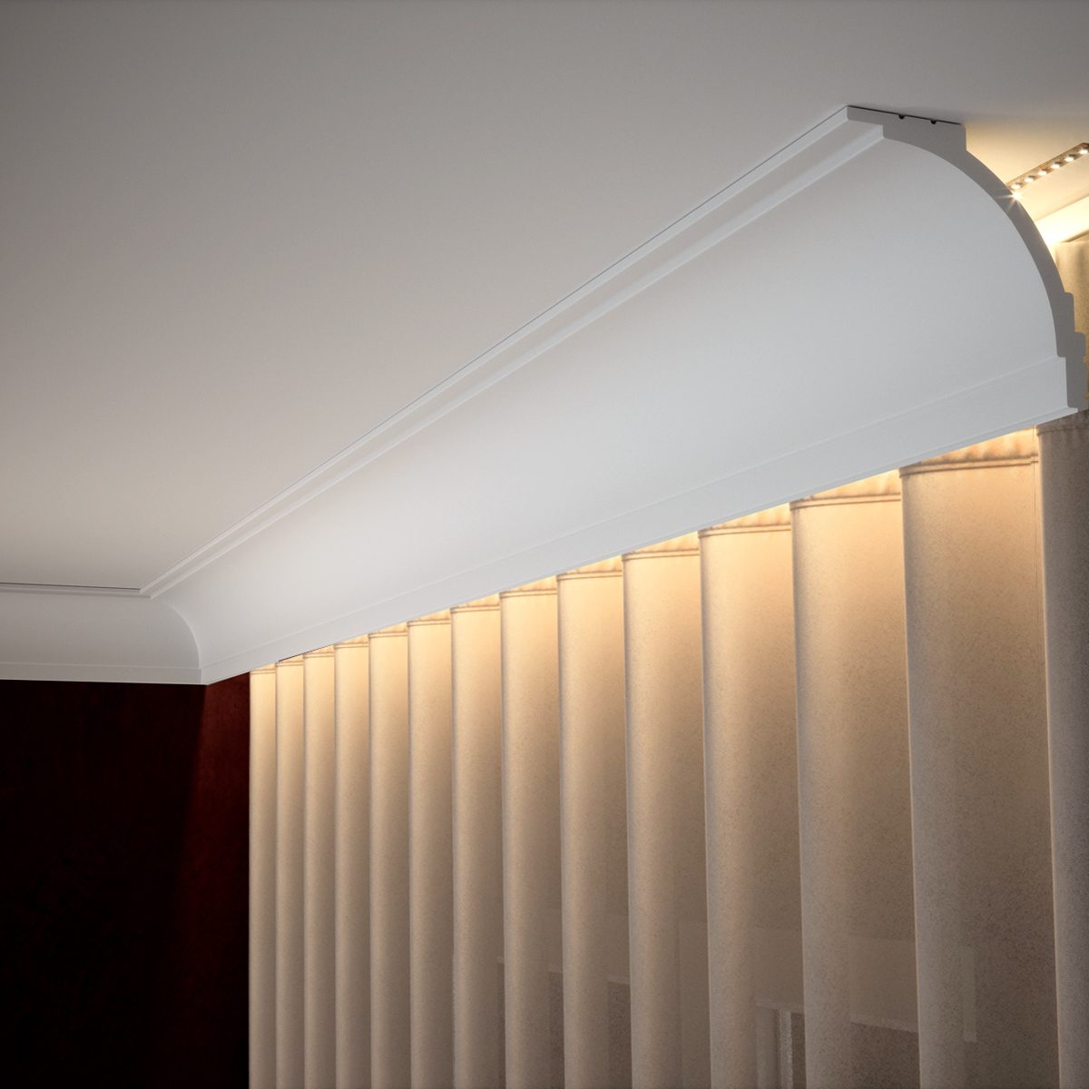 maskownica karnisza Creativa LK-06 LED podświetlana firana sufit