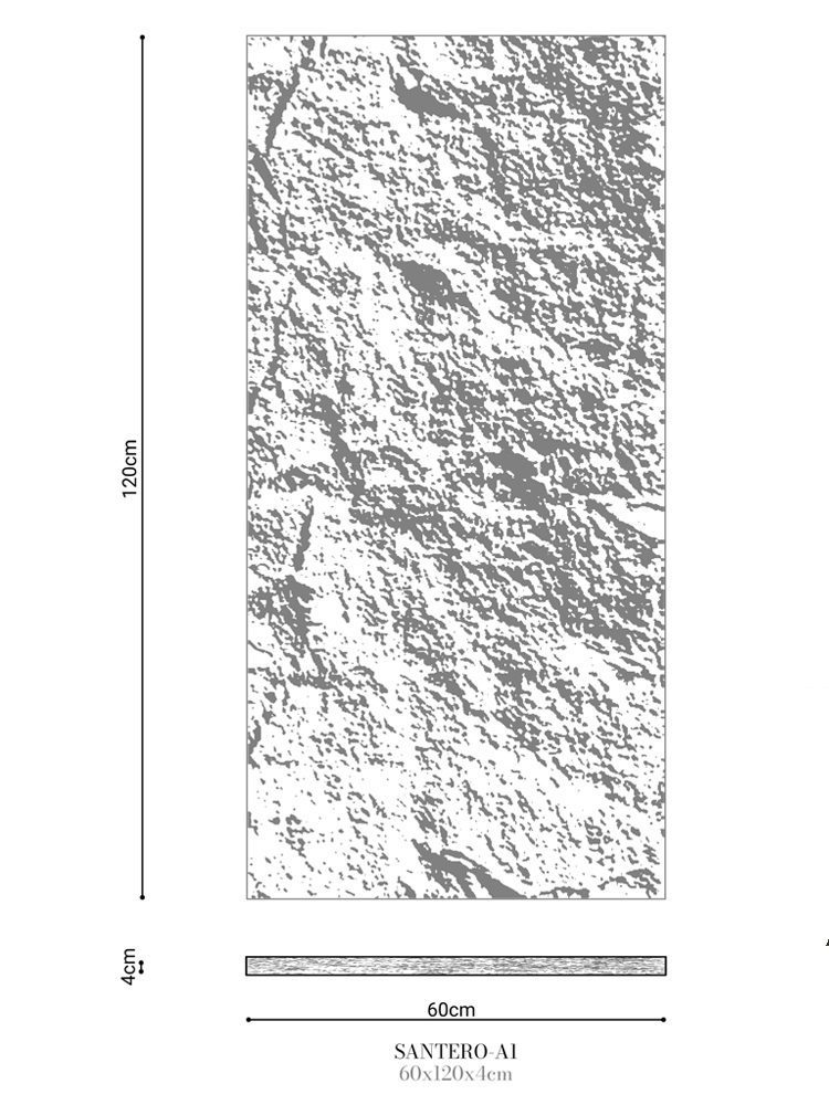 Panel ścienny Santero A1 Stone Touch – wymiary 120 × 60 × 4 cm