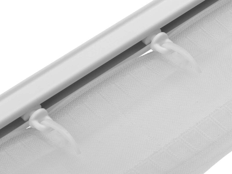 karnisz sufitowy system wave pojedynczy aluminiowy biały ZS