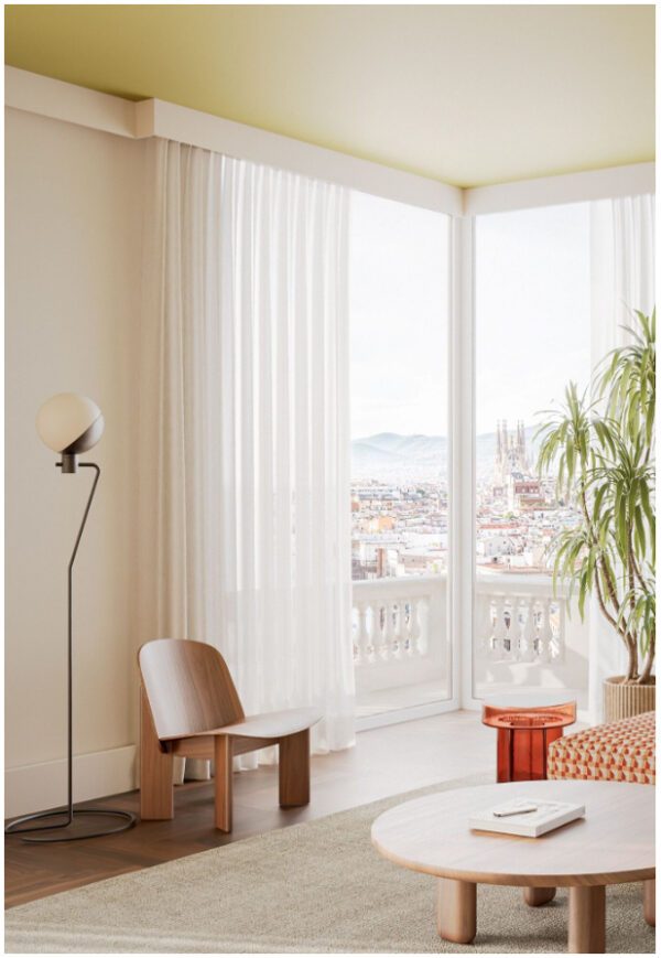 Osłona karnisza Orac Decor CX215-2600 LEDGE z podświetleniem LED – nowoczesna aranżacja wnętrza