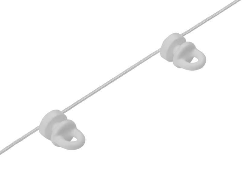 system EASYWAVE SQUARE sznurek z suwakami do karniszy sufitowych