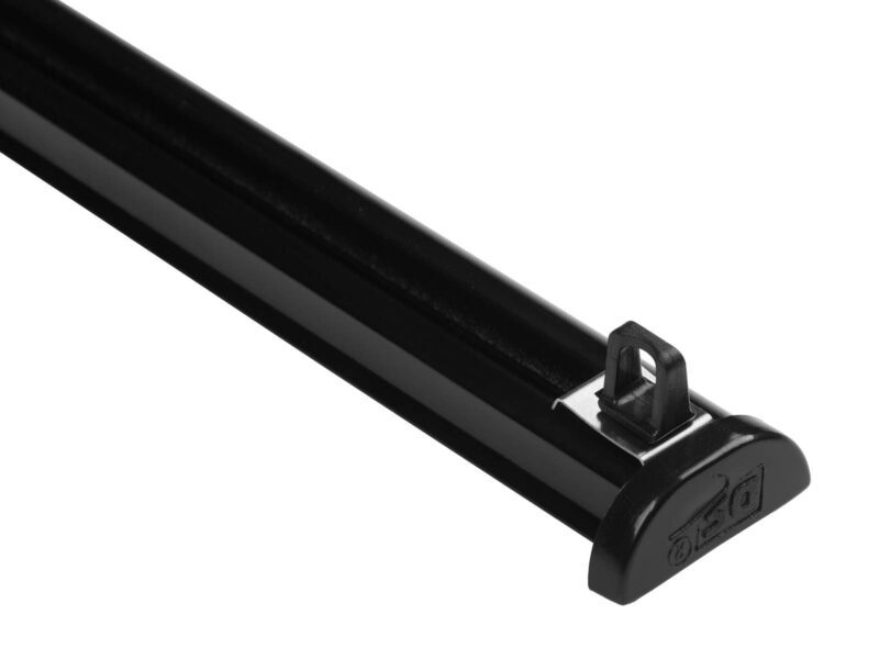 Czarna zaślepka ze stoperem do profilu karnisza sufitowego ZD