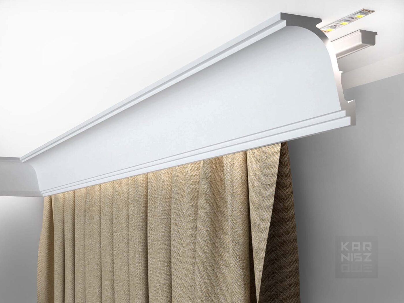 maskownica-karnisza-mardom-decor-md110-lightguard-led Maskownica karnisza Mardom Decor MD110 LightGuard LED zamontowana na suficie