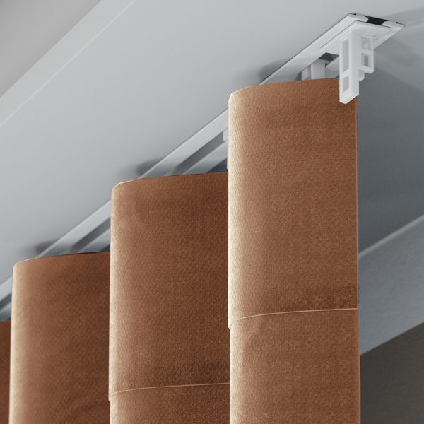 Karnisze podtynkowe białe