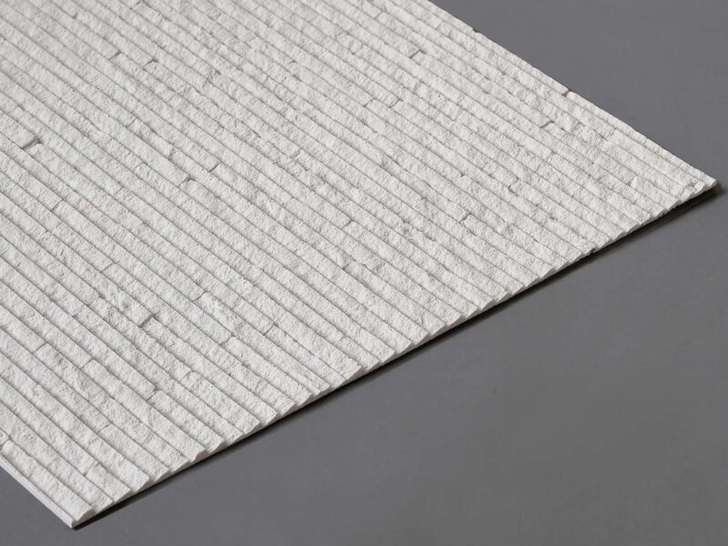 panel ścienny lamele kamienne elastyczne FOSSO FLR 03 zbliżenie struktury 3D