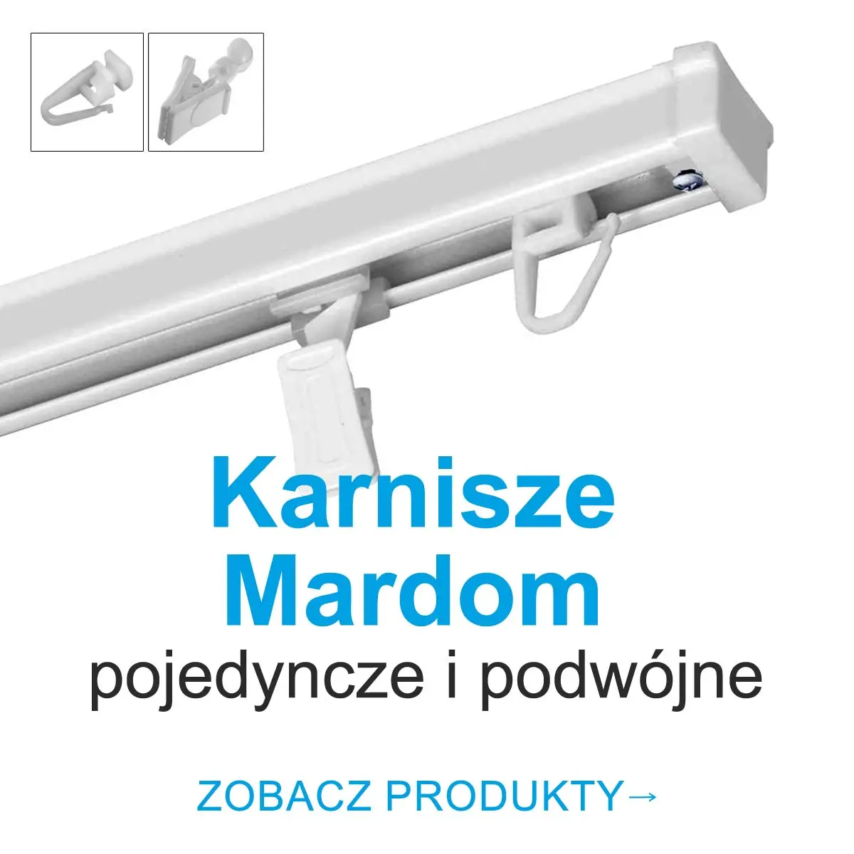 Karnisze Mardom Decor pojedyncze i podwójne